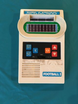 Vintage Mattel Handheld Electronics Football Game 1 - 1978 Tested/working