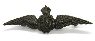 Vintage R.  F.  C Royal Flying Corps Sweetheard Brooch (pin Missing)