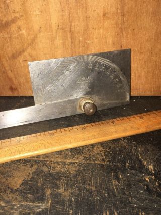 Vintage General Hardware No.  17 Protractor Gauge Machinist Woodworking tool 2