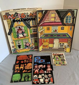 Raggedy Ann Doll House Colorforms 1974 Vintage