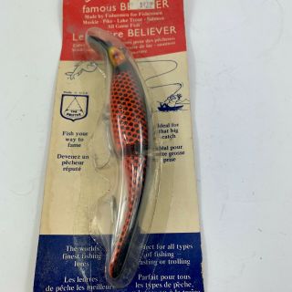 Vintage The Drifter Famous Believer Fishing Lure - Muskie - Pike In Package