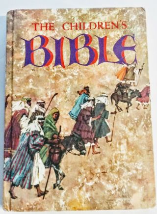 The Childrens Bible 1965 Hardcover Vintage Golden Press Illustrated