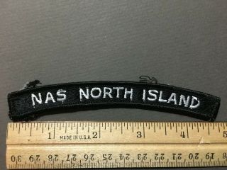 Vintage Nas North Island Us Navy Air Station Rocker Tab Shoulder Patch