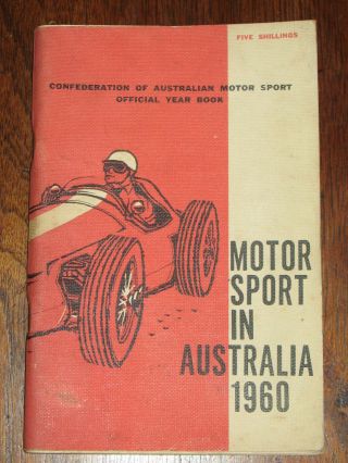 Motor Sport Australia 1960,  Circuits Event Calendar Agp Trials Clubs,  Post