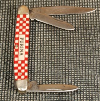 Vintage Purina Kutmaster Twin - Blade Pocket Knife