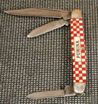 Vintage PURINA KUTMASTER TWIN - BLADE POCKET KNIFE 2