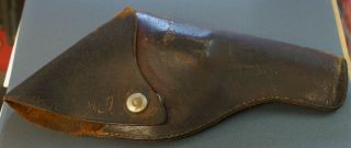 Antique Collectible Railway Express Agency Leather Flap Holster 38 Spl 3041/2bs