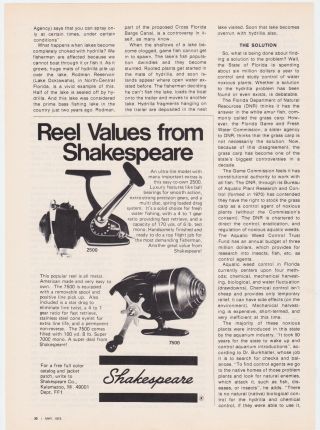 1975 Shakespeare Fishing Reel Vintage Print Ads Man Cave 2