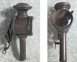 Antique French Front Candle Bicycle Light Vintage Cycle Bike Lamp Complete