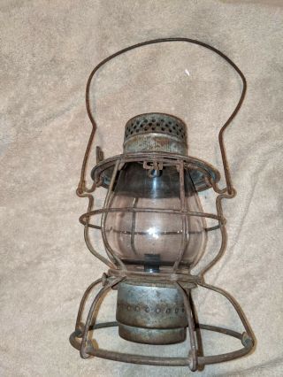 Missouri Pacific (mp) Railroad Handlan Lantern With Clear Globe/twist Off Pot