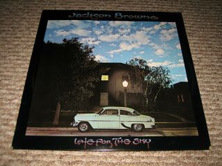 Vintage 1974 Jackson Browne " Late For The Sky " Lp - Asylum (7e - 1017) Ex,