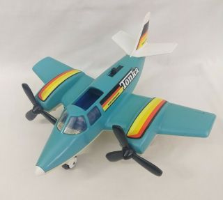 Vintage 1979 Tonka Hand Commander Turbo Prop Toy Airplane Light Blue Read Desc