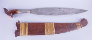 Antique Indonesian Balinese Bali Knife Machete Dagger Blade Weapon Sword