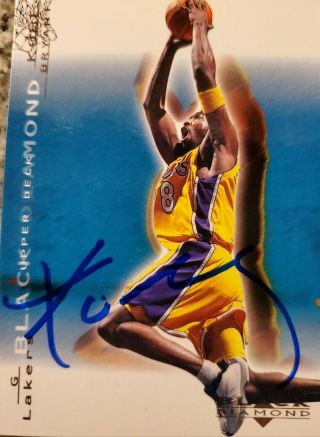 Kobe Bryant Signed Autographed Los Angeles Lakers Basketball Card