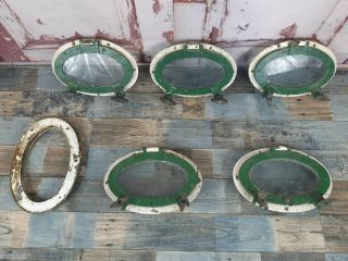 Old Antique Vintage Bronze Brass Ships Boat Porthole Window Opening 3