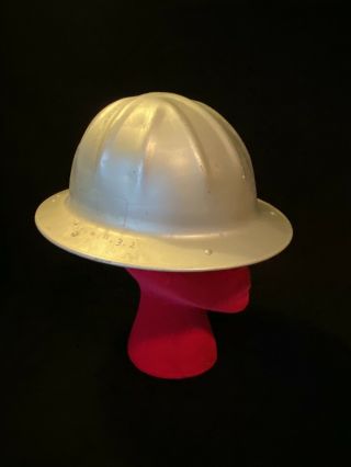 Vintage Bf Mcdonald Co Aluminum Metal Safety Hard Hat Mining Oil Construction