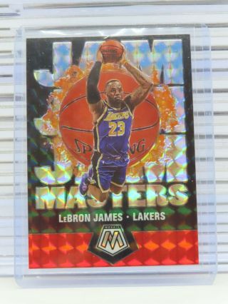 2019 - 20 Mosaic Lebron James Mosaic Silver Prizm Jam Masters Lakers O91