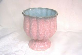 Vintage Hull Pottery Pink Melon Planter Vase - 5 3/4 " High