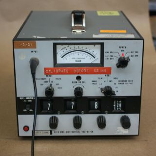 Fluke 931b True Rms Differential Voltmeter Antique Electronics Voltage Meter