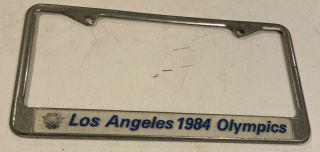 Rare Vintage 1984 Summer Olympics Los Angeles License Plate Frame