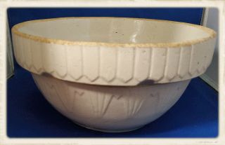 Vintage Mccoy Stoneware Mixing Bowl 10 Inch
