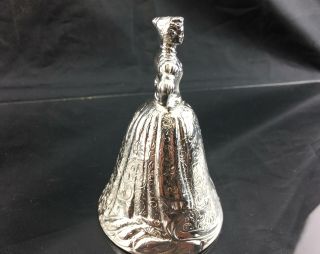ANTIQUE silver TABLE BELL - Chester 1912 - Berthold Muller - Stunning item 3
