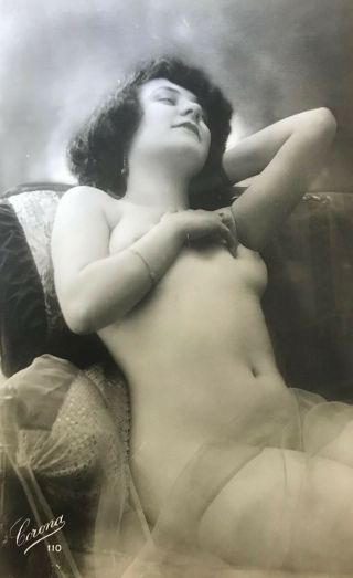 Nude In Ecstasy - Vintage French Photograph Postcard - C 1920s