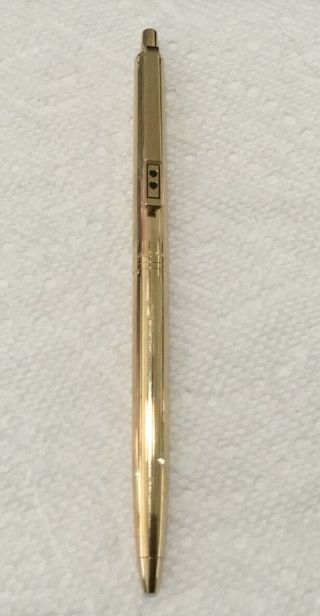 Vintage Paper Mate Double Heart Gold Ballpoint Pen - Made In Usa