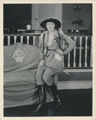 Bebe Daniels Candid Portrait On Set Vintage 1920s Studio Silent Photo