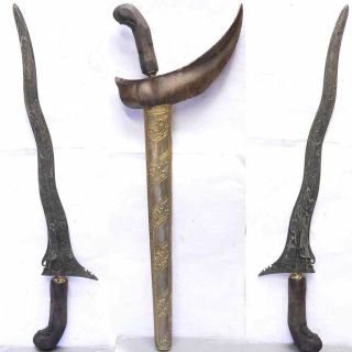 5 Loks Kris Magical Pamor Sword Keris Hanoman Damast Dagger Java Art Indonesia