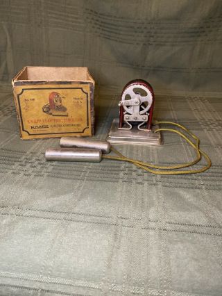 Antique 1920s Knapp Electric Thriller No.  500 Zapper Toy & Partial Box