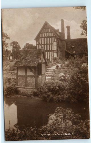 Huddington Court Worcestershire England Uk Vintage Photo Postcard C86