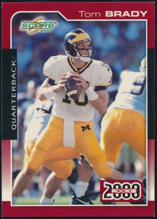 2000 Score Tom Brady Rookie Card 316 Patriots Nrmt