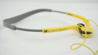 Vintage Sony MDR - W14 Yellow Sport Walkman Headphones Tested/Working d5 2
