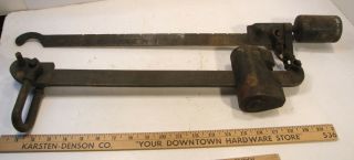 Antique John Chatillon & Sons 600 Lb Wall Mount Scale Industrial Brass Cast Iron