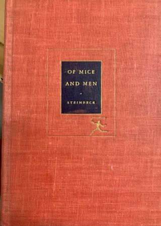 Vintage 1937 John Steinbeck Of Mice And Men Modern Library Hardback Book