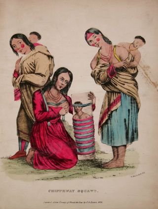 1830s Native American Indian Currier & Ives Style Stone Litho James Otto Lewis 4