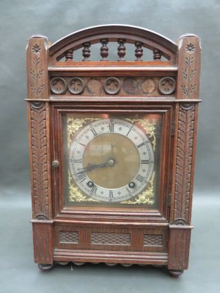Antique Winterhalder & Hofmeier Bracket Clock Aesthetic Movement For Restoration