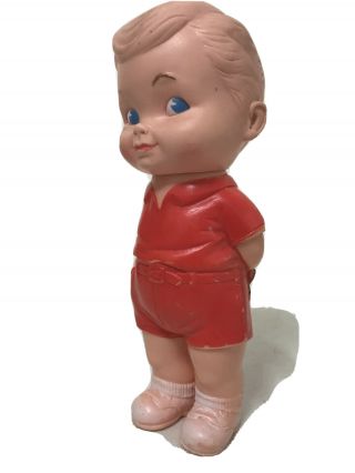 Vintage 1962 Edward Mobley Arrow Rubber Boy Squeak Toy Doll Figur
