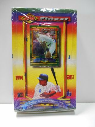 1994 Topps Finest Series 1 Mlb Baseball Box Factory 24 Packs Inserts?