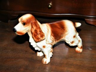 Vintage Large - Miniature Goebel W.  Germany Cocker Spaniel Porcelain Dog Ex