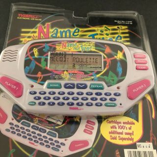 Vintage Name That Tune Electronic Hand Held Game 1997 Tiger Electronics 2