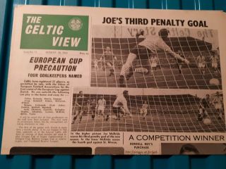 The Celtic View 55 - 24/8/1966 - Vintage Football Newspapaer