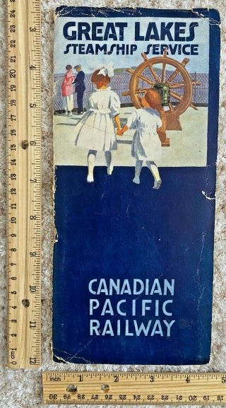 1920 Great Lakes Steamship Service Canadian Pacific Railway Brochure 131814