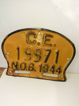 1944 Norfolk Naval Base License Plate Tag Topper