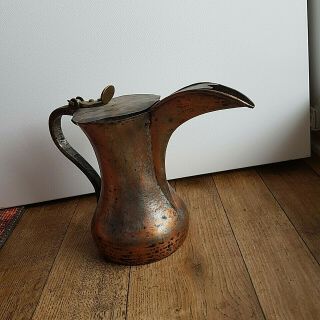 ,  Islamic antique arabian coffee pot Dallah jug copper Oman, 2