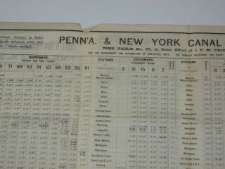 Pennsylvania & York Canal Railroad No.  57 1 - 1 - 1886 Employee Timetable (547) 3