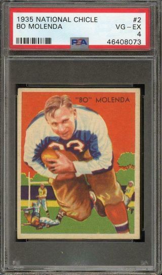 1935 National Chicle 2 Bo Molenda - York Giants - Psa 4,