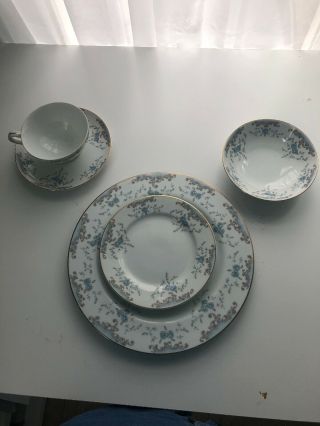 Vintage 5 Piece Place Setting Imperial China.  W.  Dalton,  5303,  Seville Lovely