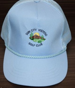 Vintage Sun City Vistoso Golf Club Course Cap Hat Oro Valley Arizona
